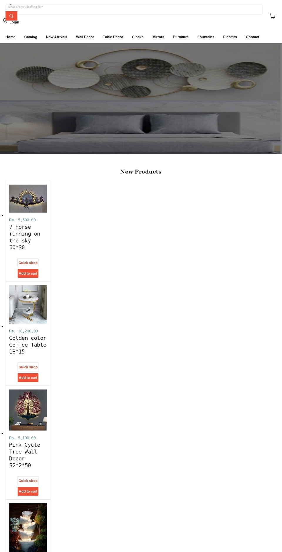 vhomedecor.net shopify website screenshot