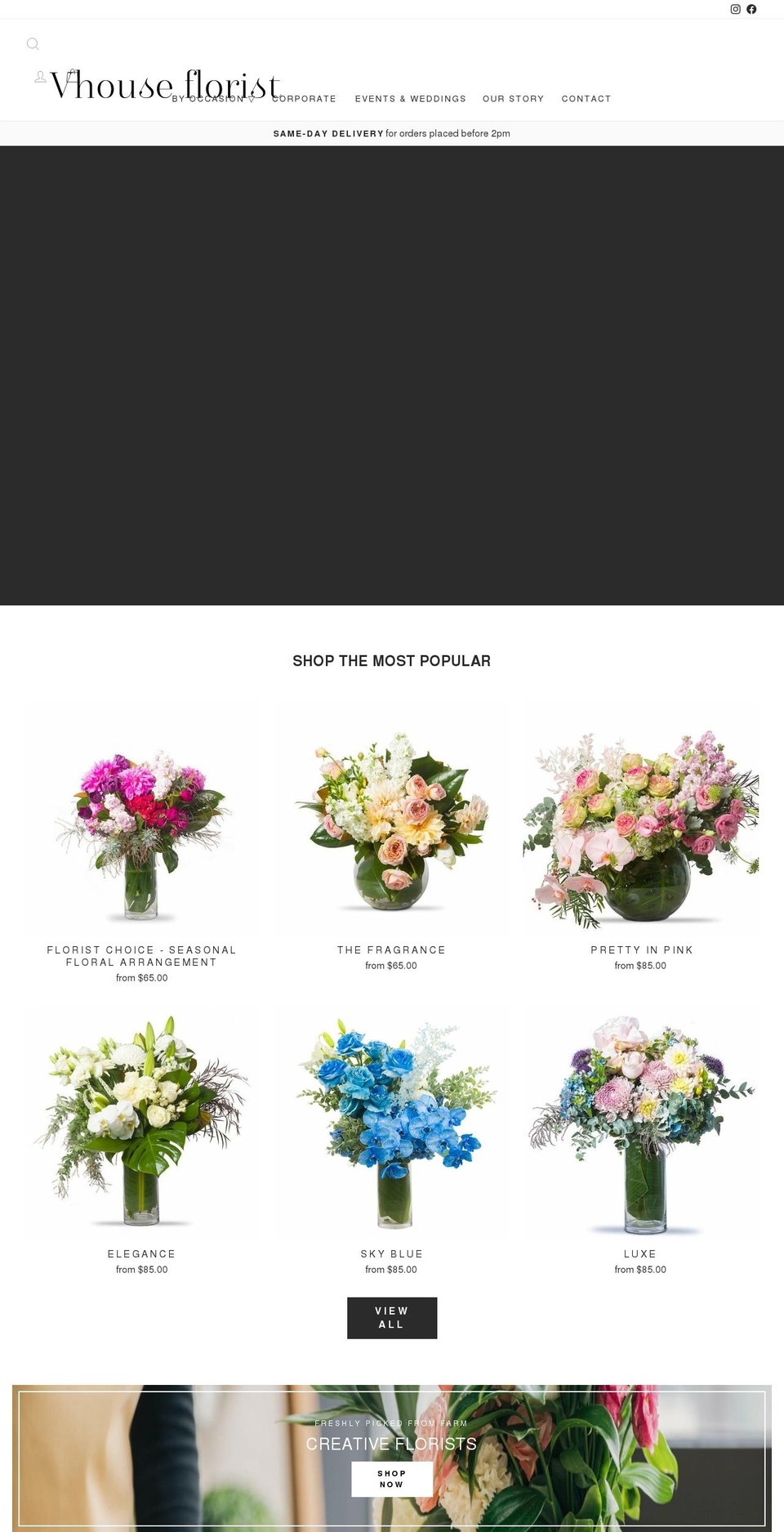 vhousemeet.com.au shopify website screenshot