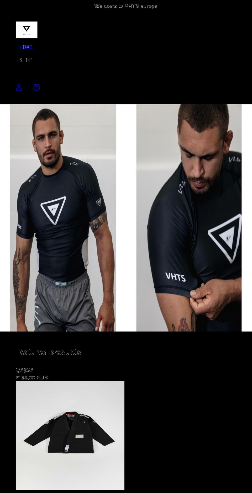 vhtseurope.com shopify website screenshot