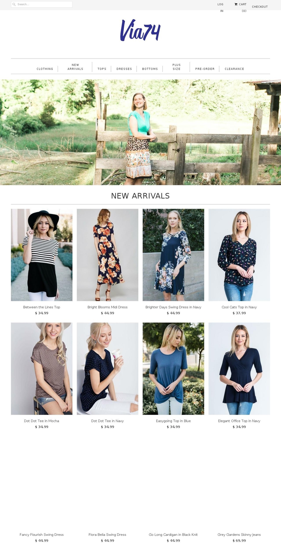 via74.com shopify website screenshot