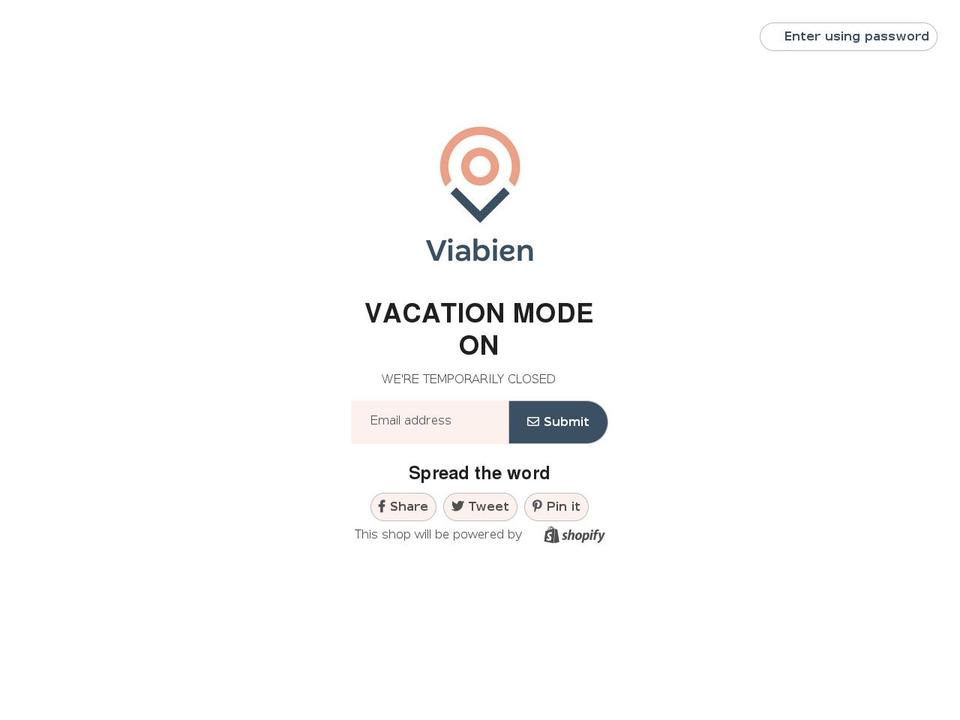 viabien.com shopify website screenshot