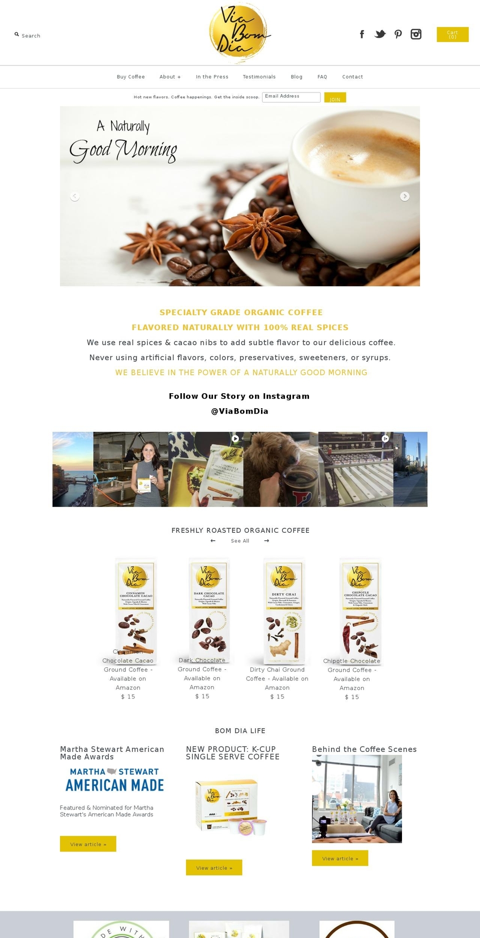 viabomdia.com shopify website screenshot