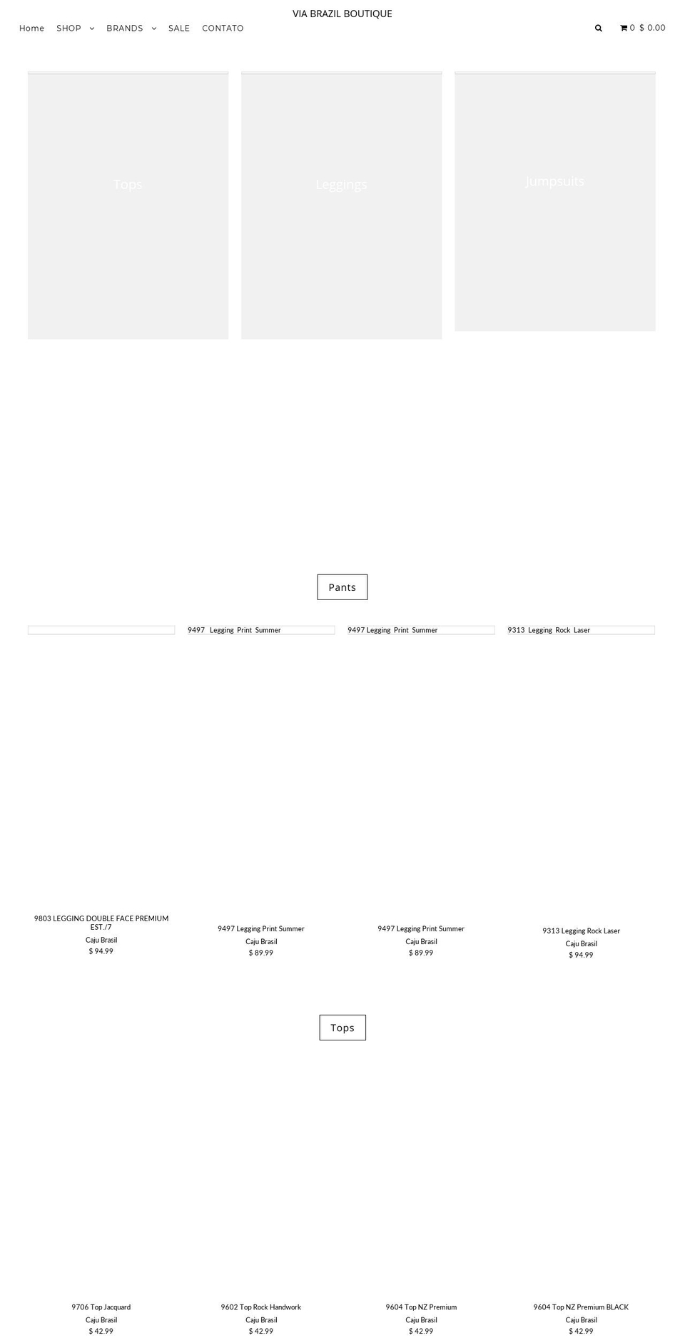 viabrasilmiamibeach.com shopify website screenshot