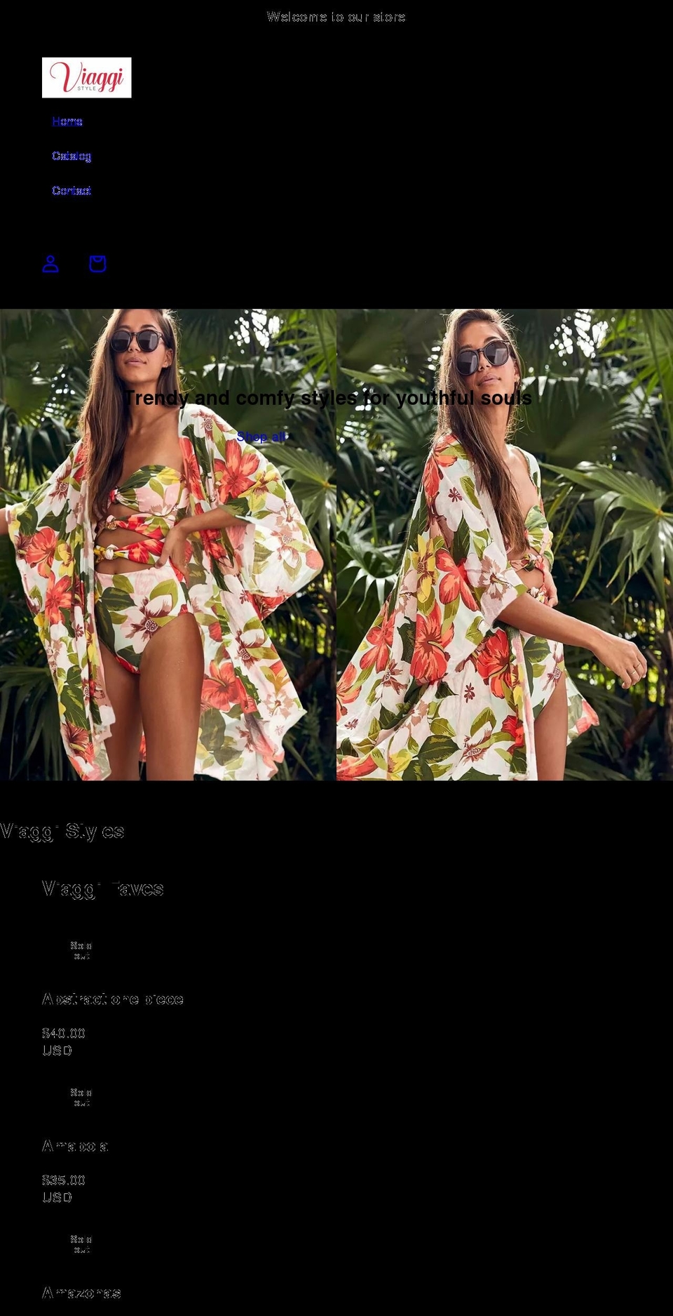 viaggistyle.com shopify website screenshot