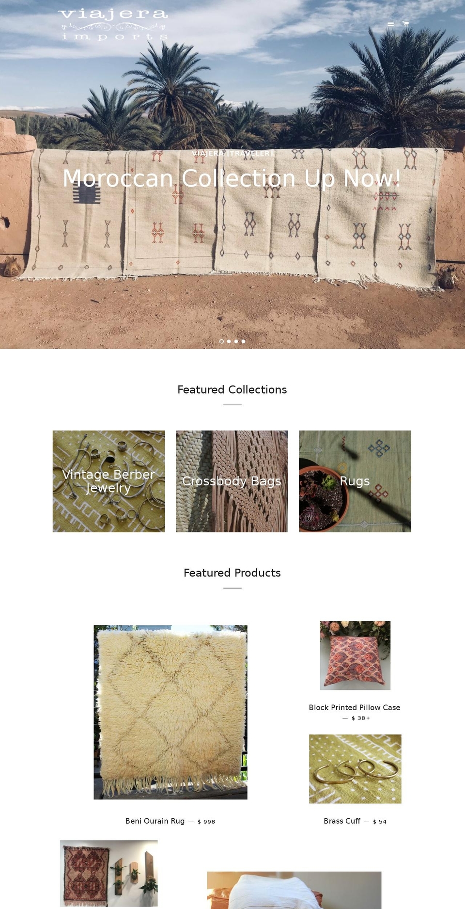 viajeraimport.com shopify website screenshot