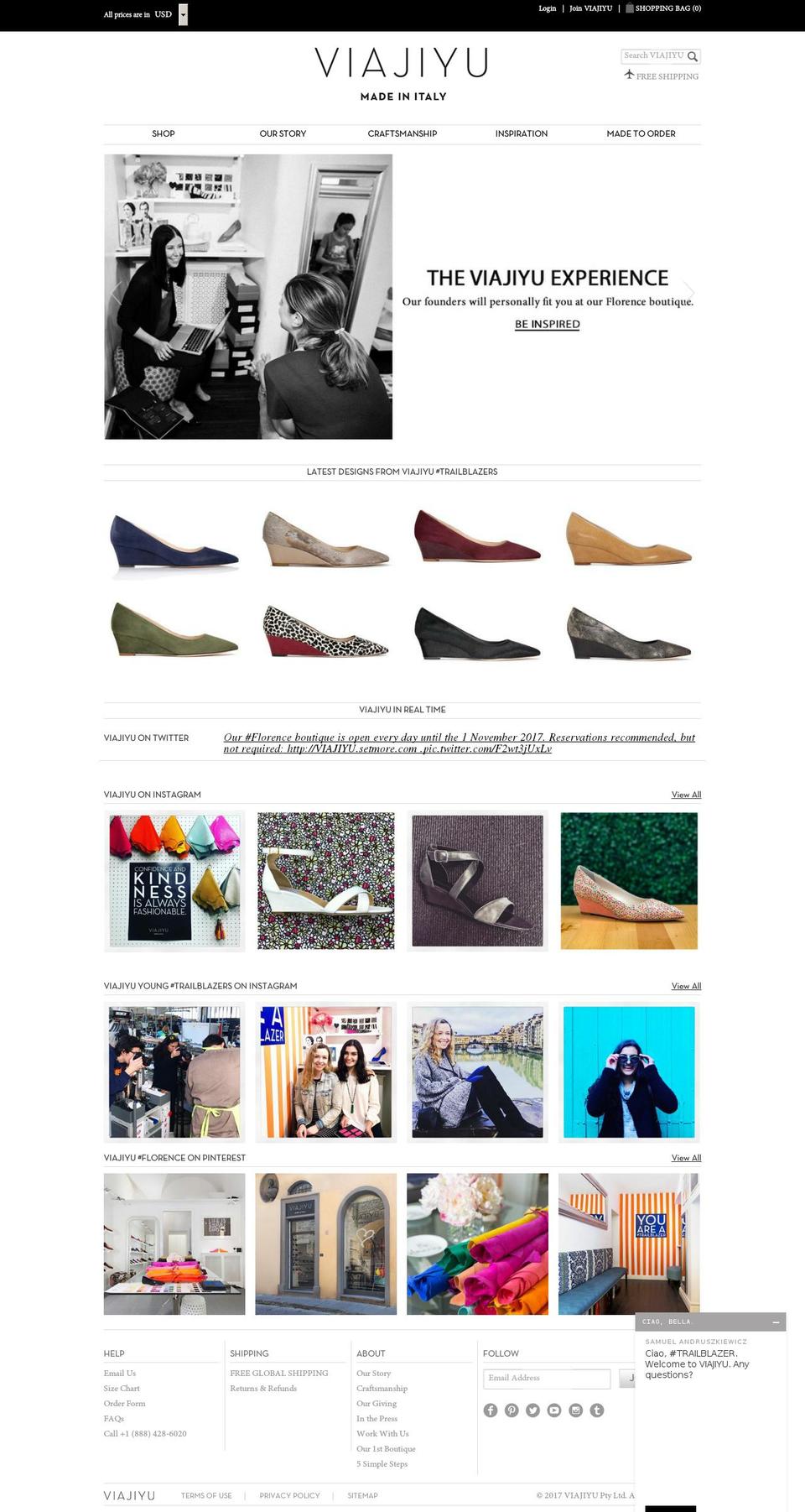 viajiyu.com shopify website screenshot