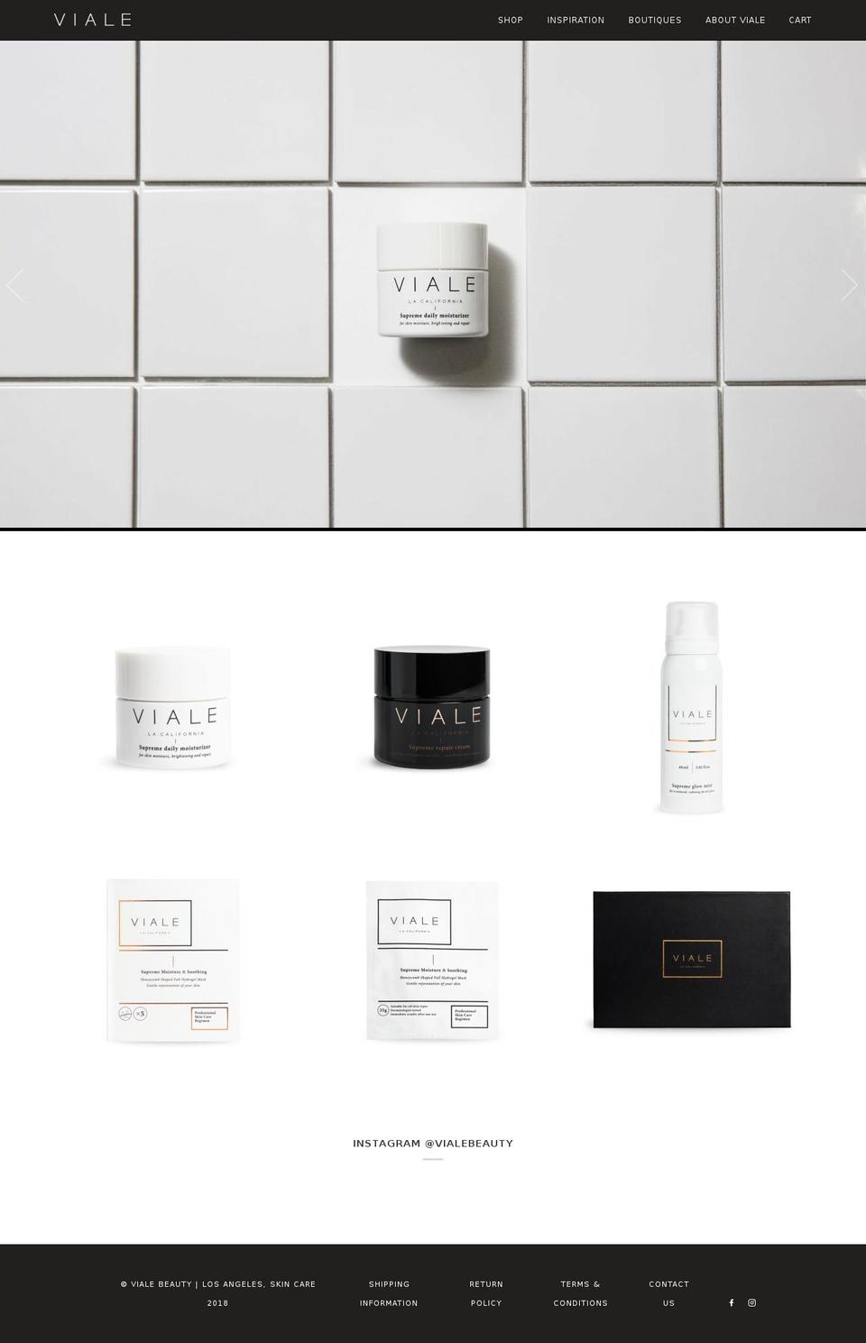 vialelosangeles.com — Shopify storefront screenshot