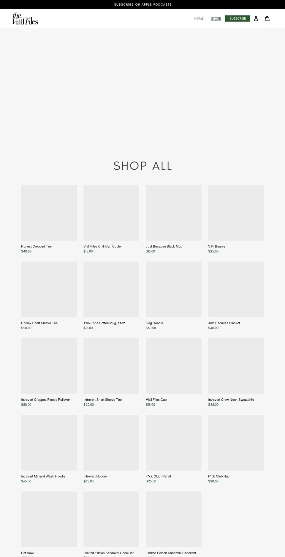 viallfiles.myshopify.com shopify website screenshot