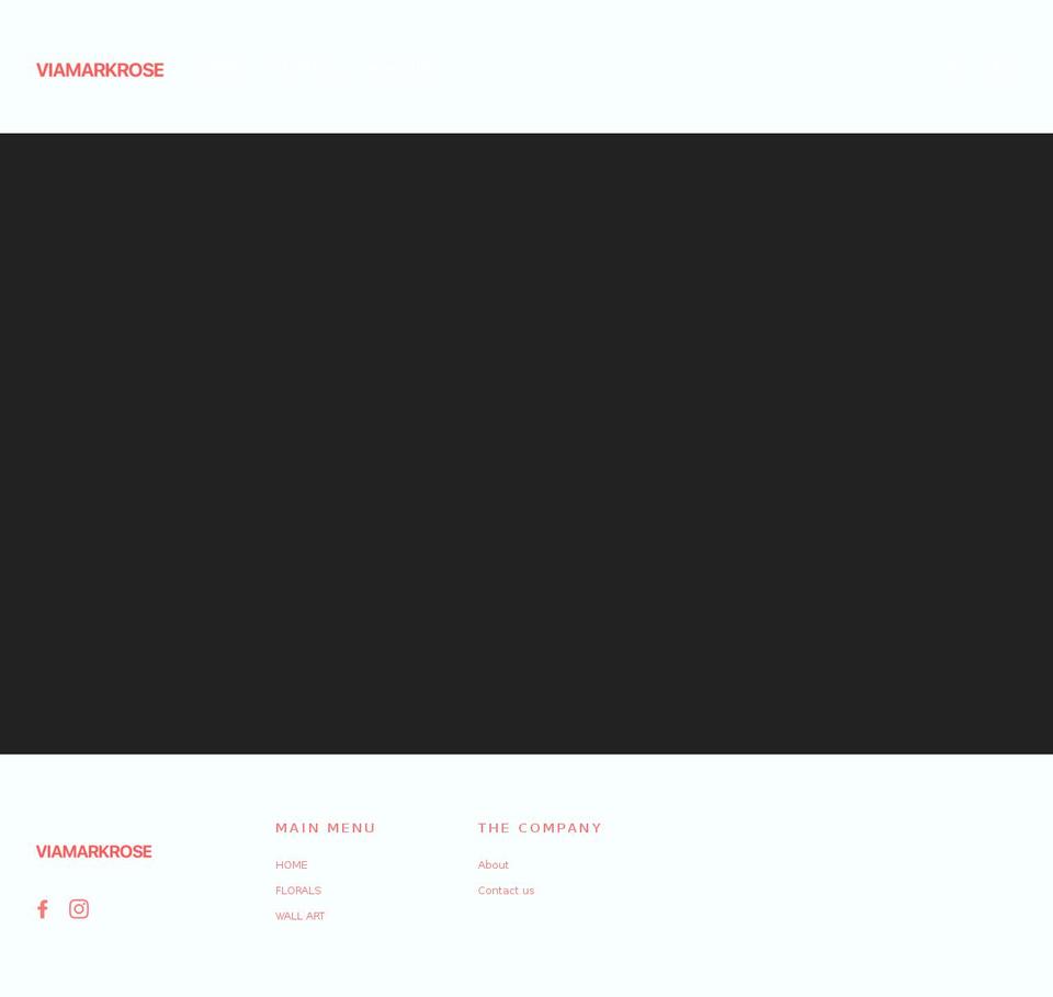 viamarkrose.com — Shopify storefront screenshot