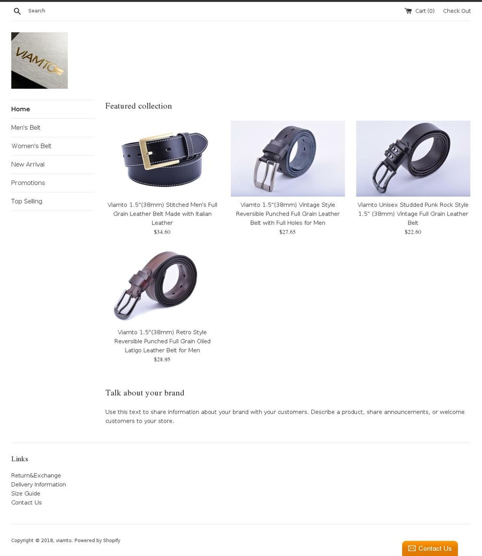 viamto.com — Shopify storefront screenshot