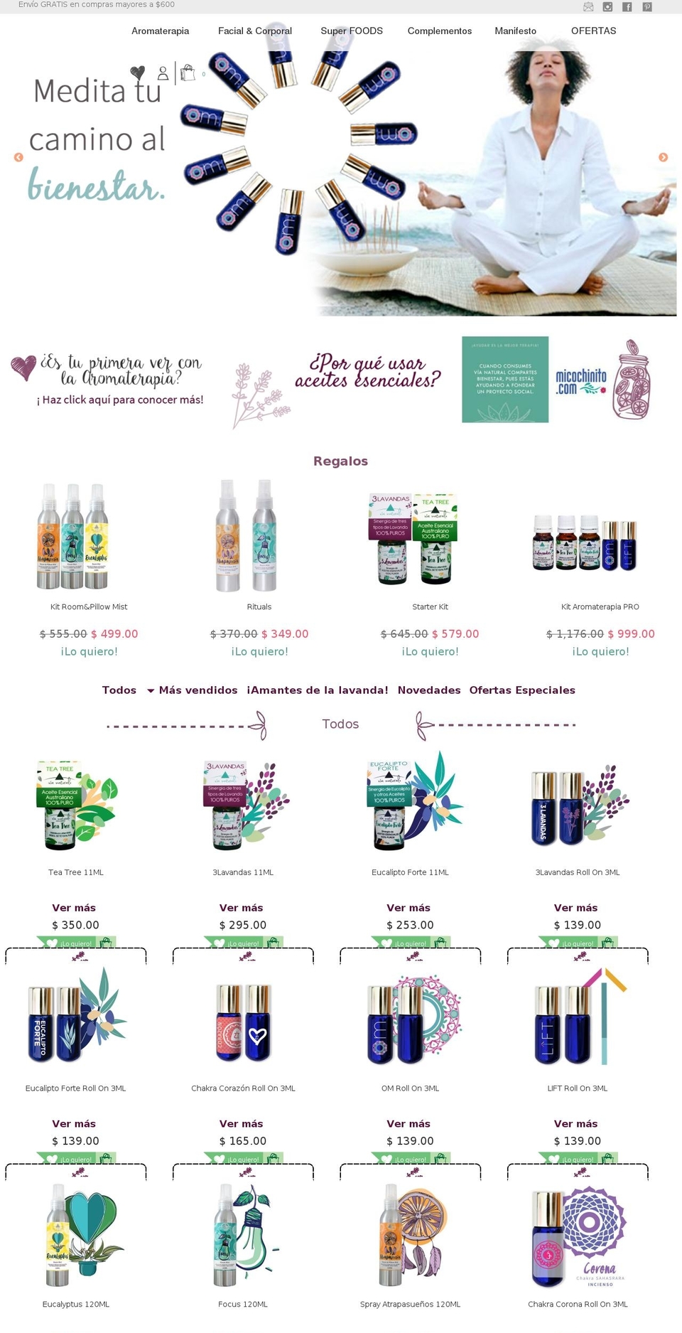 vianatural.com.mx shopify website screenshot