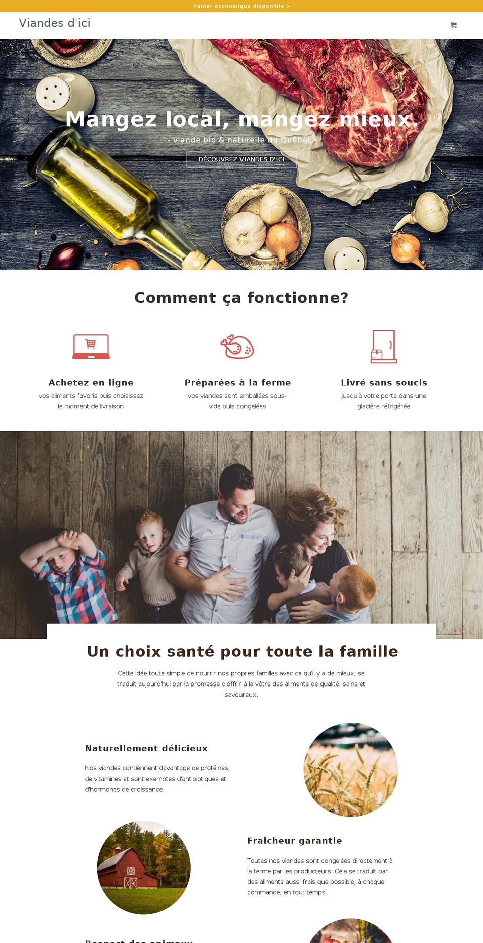 viandesdici.com shopify website screenshot