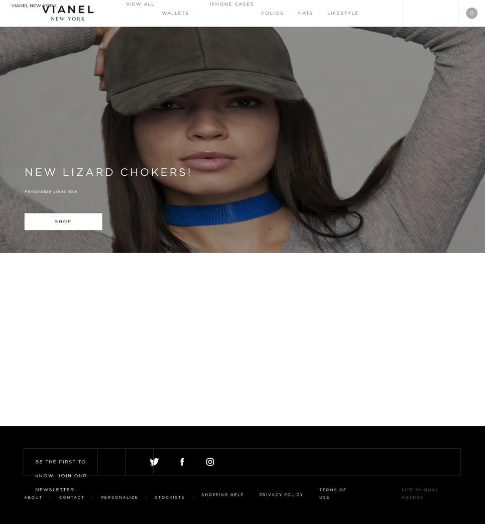 vianel Shopify theme site example vianelnewyork.com
