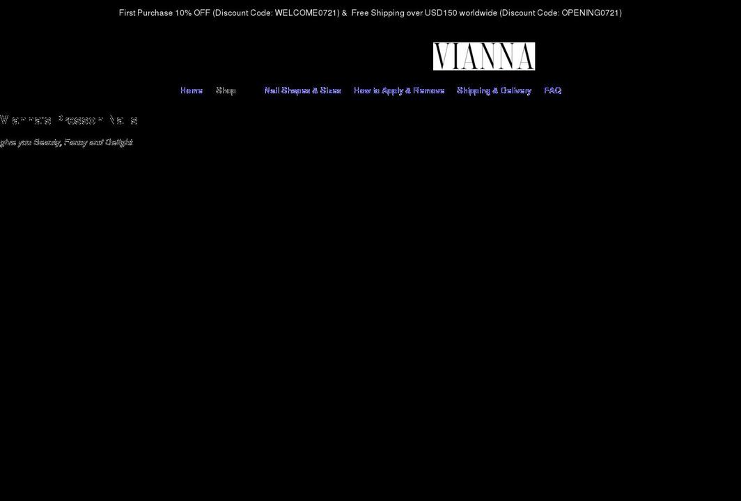 viannaofficial.com shopify website screenshot