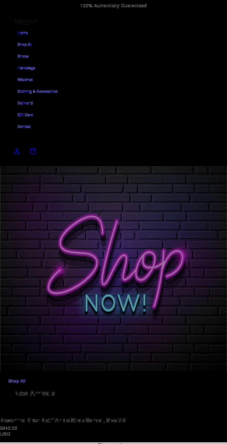 viashop.us shopify website screenshot