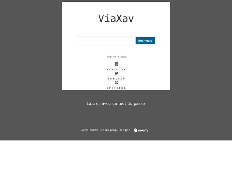 viaxav.com shopify website screenshot