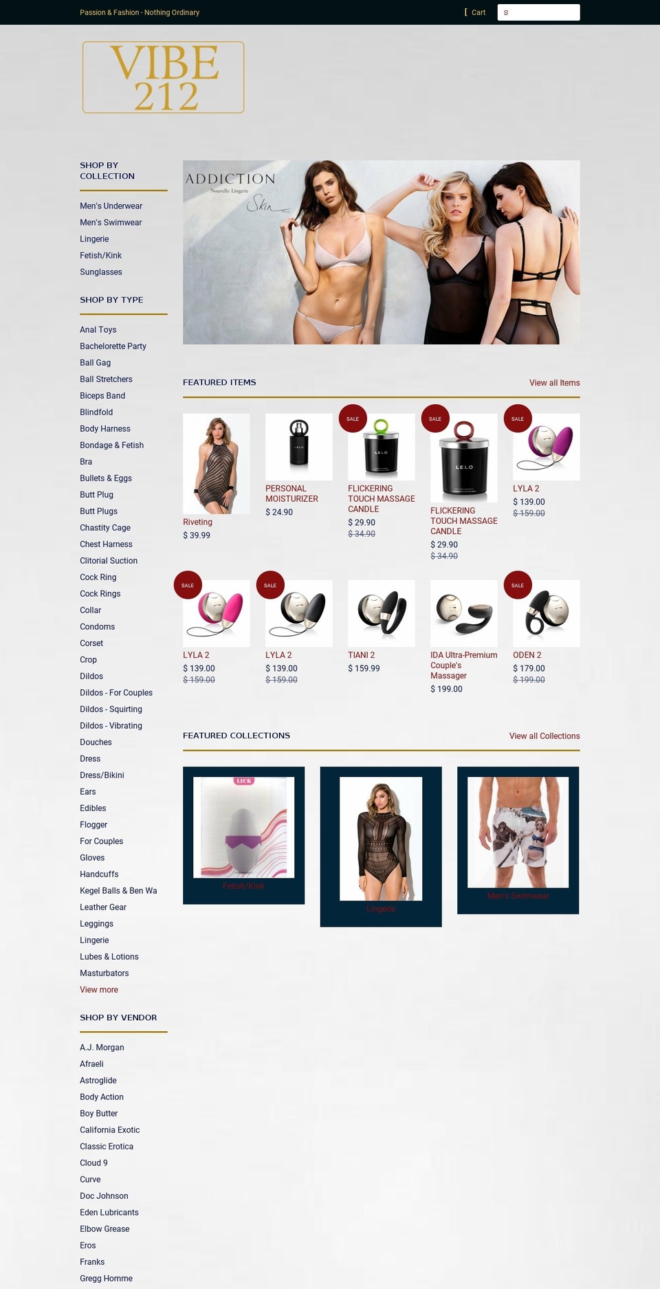 vibe212.myshopify.com shopify website screenshot