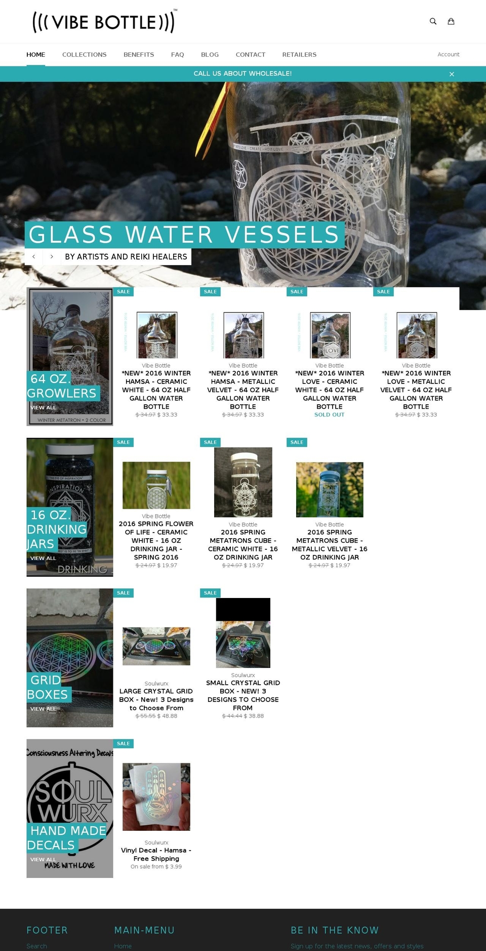 vibebottle.com shopify website screenshot
