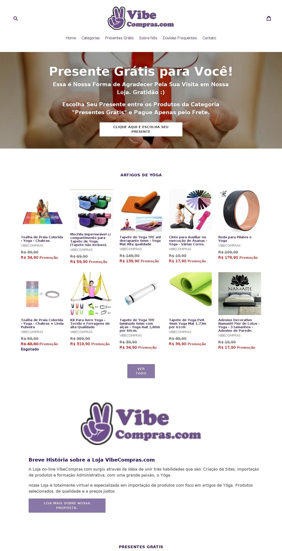vibecompras.com — Shopify storefront screenshot
