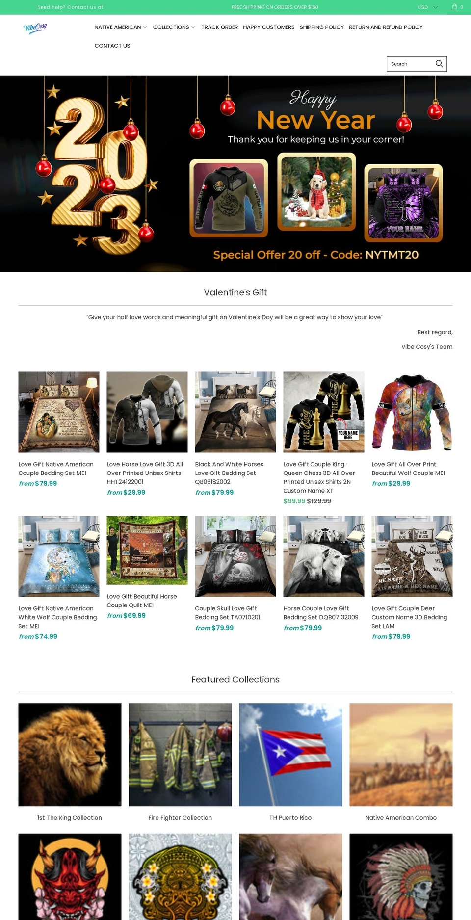 vibecosy.com shopify website screenshot