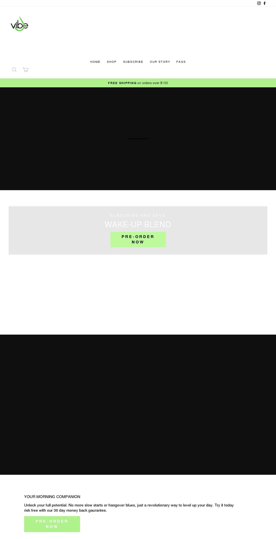 vibeculture.com shopify website screenshot