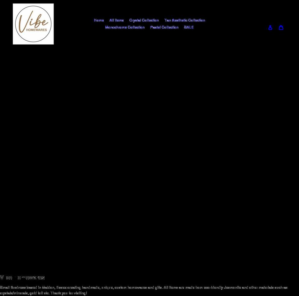 vibehomewares.com shopify website screenshot
