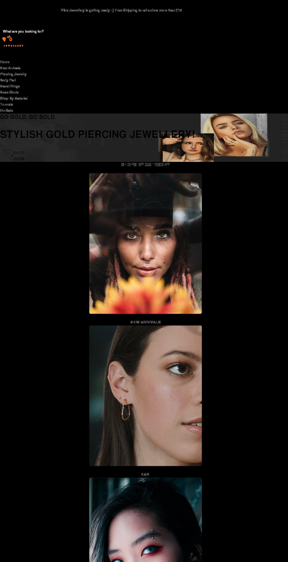 vibejewellery.com shopify website screenshot