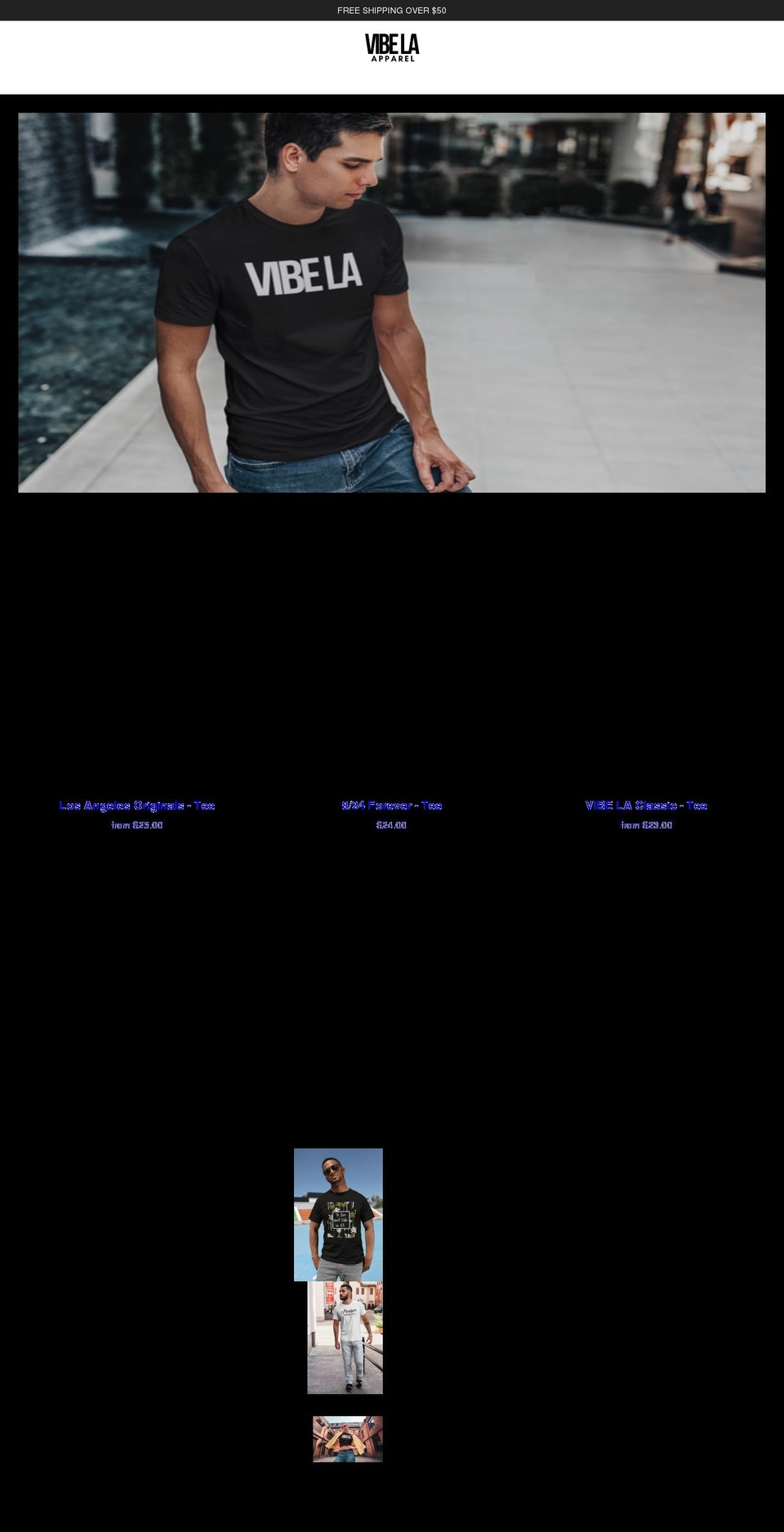 vibelaapparel.com shopify website screenshot