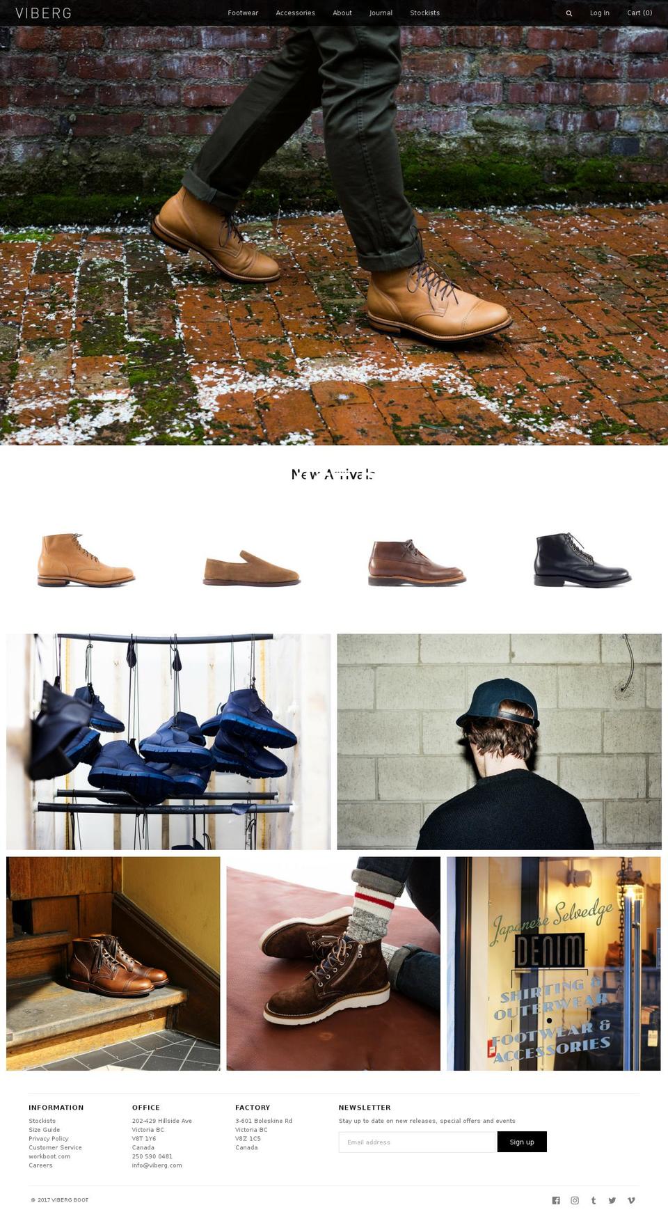 viberg.ca shopify website screenshot