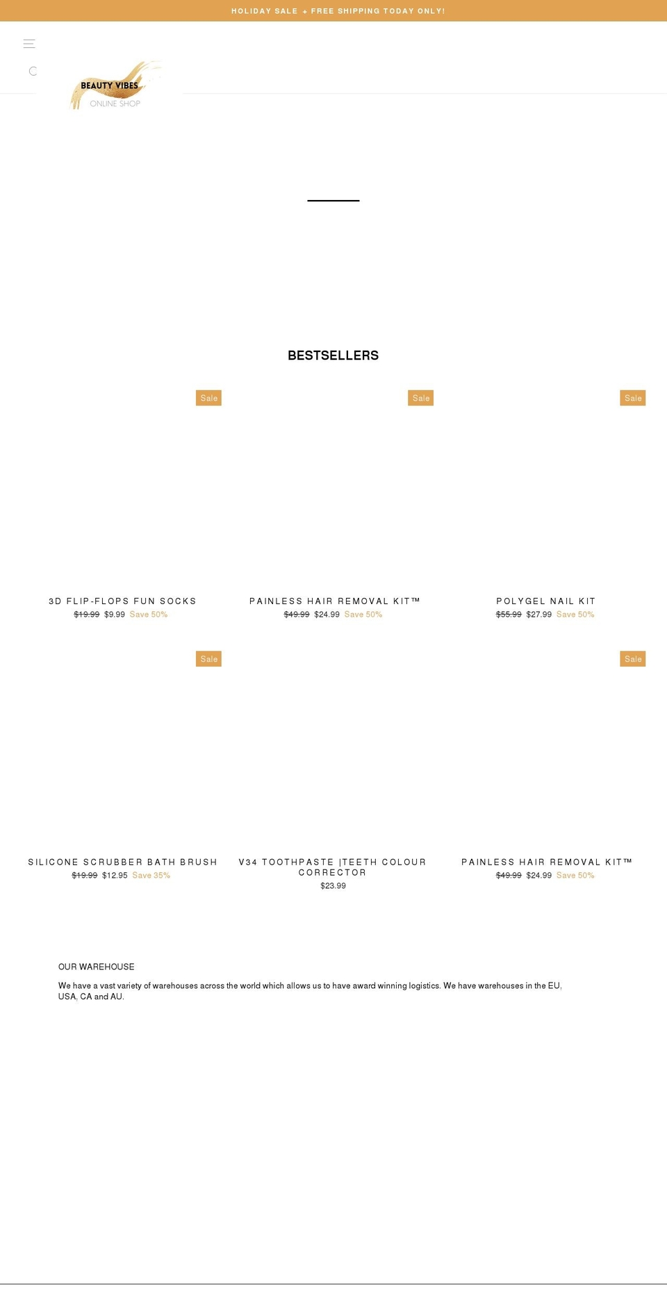 vibesdealz.com shopify website screenshot