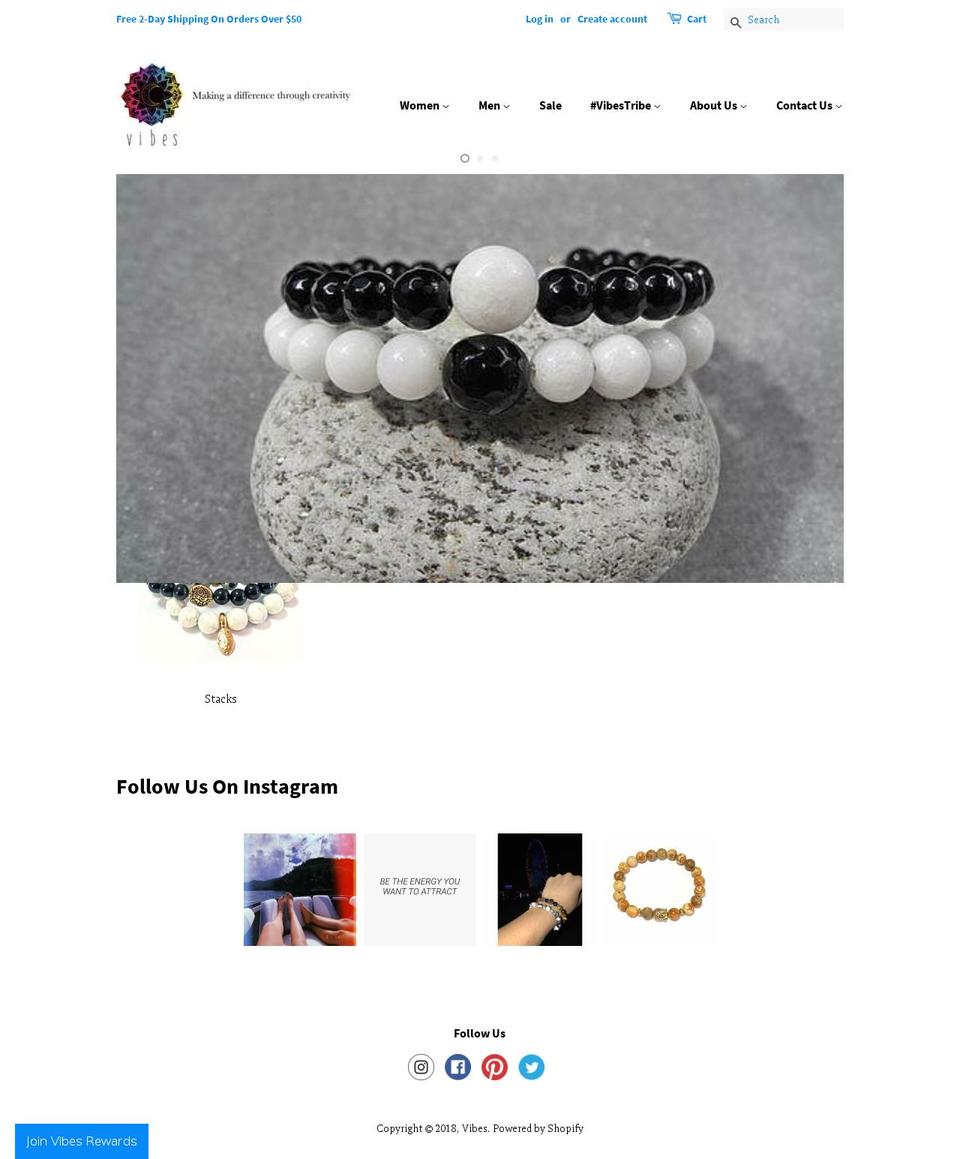 vibesjewelry.com shopify website screenshot