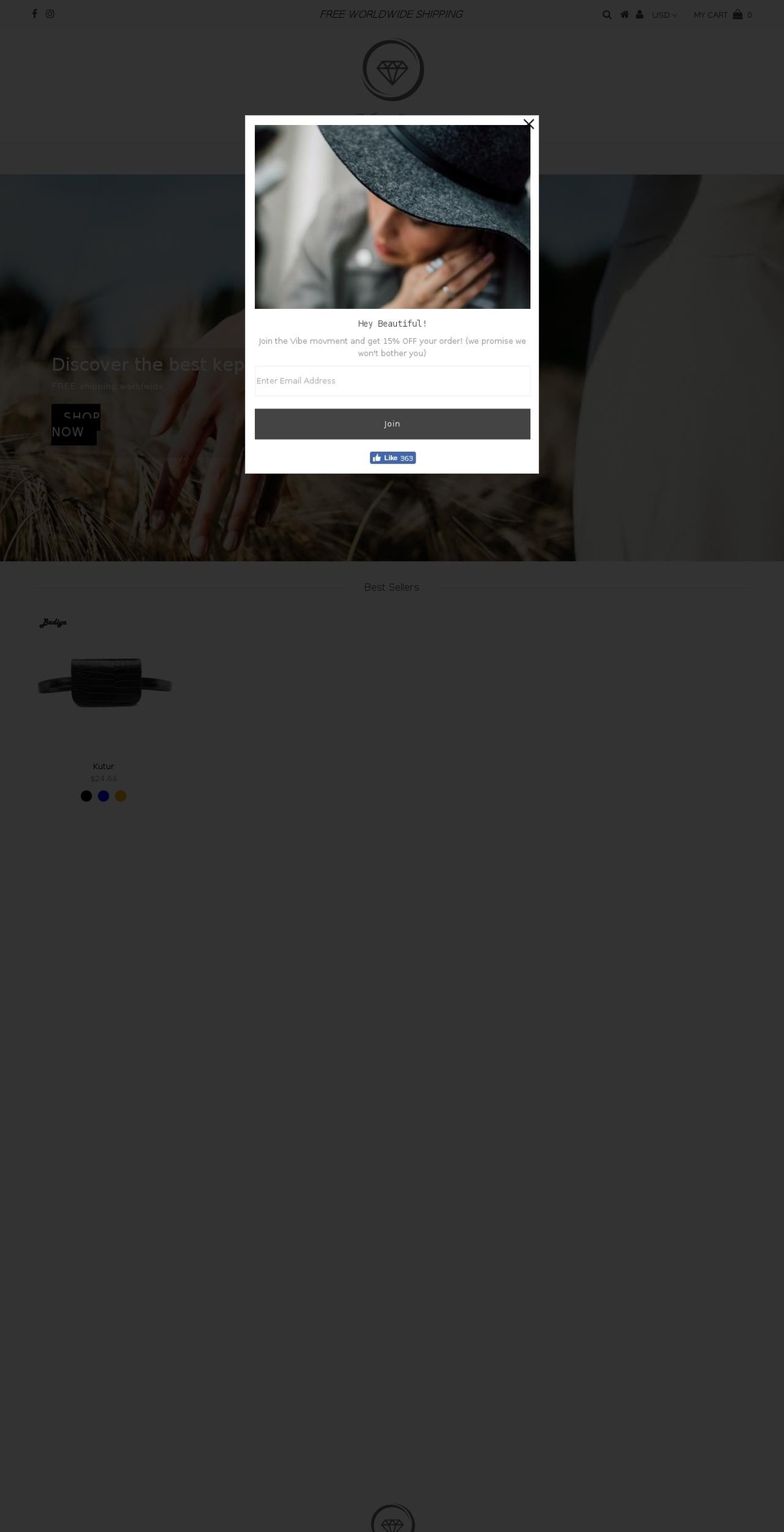 vibestory.com shopify website screenshot