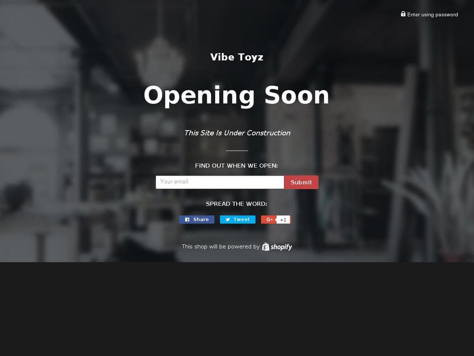 vibetoyz.com shopify website screenshot