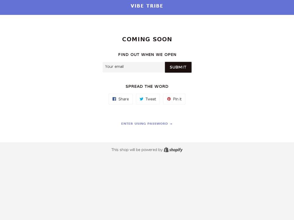 vibetribeclothing.com shopify website screenshot