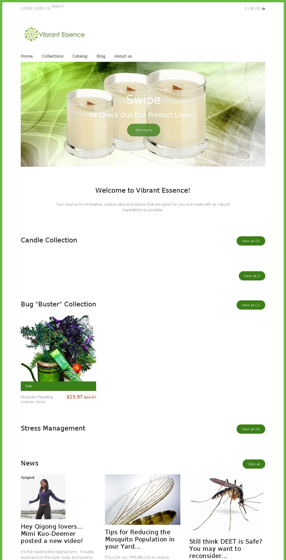 vibrantessencenatural.com shopify website screenshot