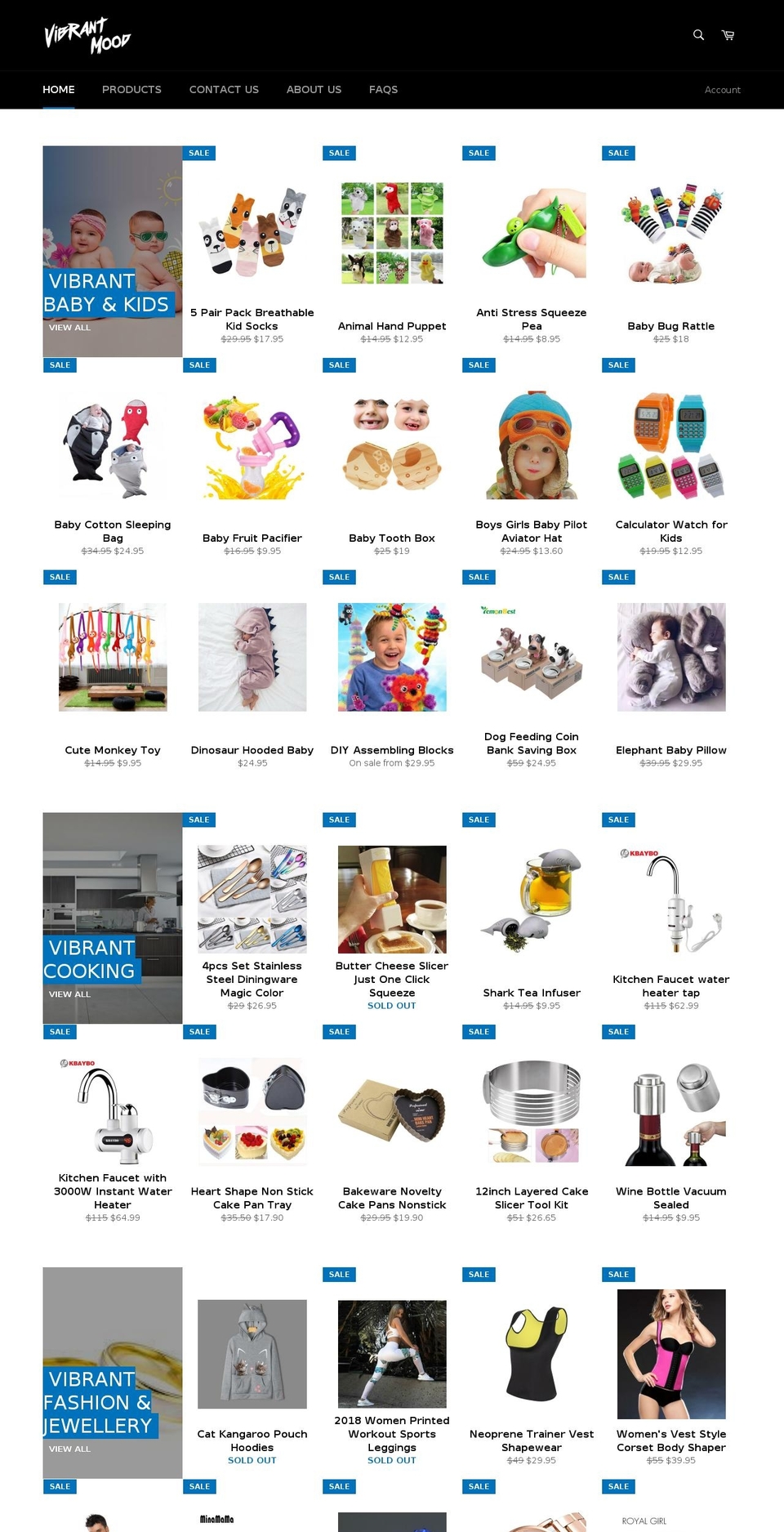 vibrantmood.com — Shopify storefront screenshot