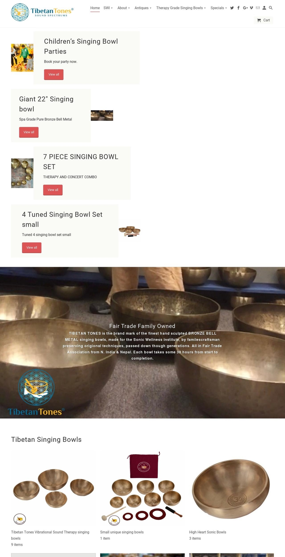 vibrationalsoundmeditation.com — Shopify storefront screenshot