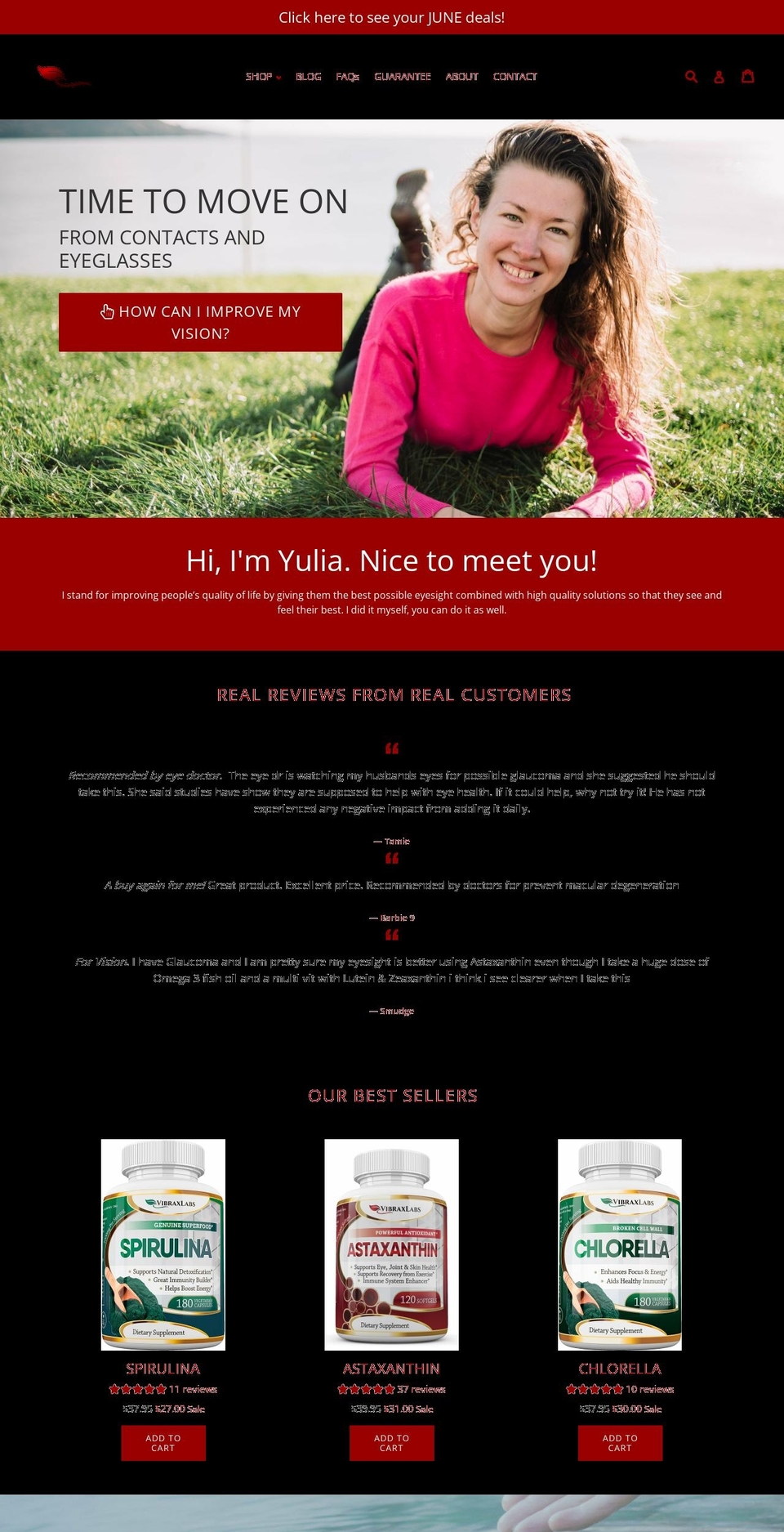 vibraxlabs.com shopify website screenshot