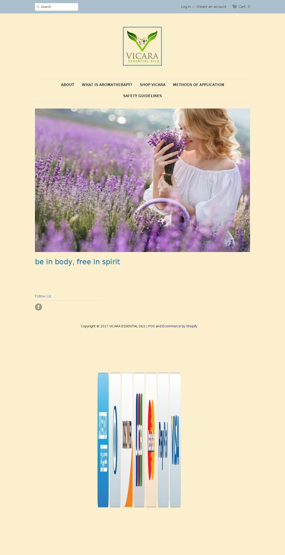 vicaraoils.com shopify website screenshot