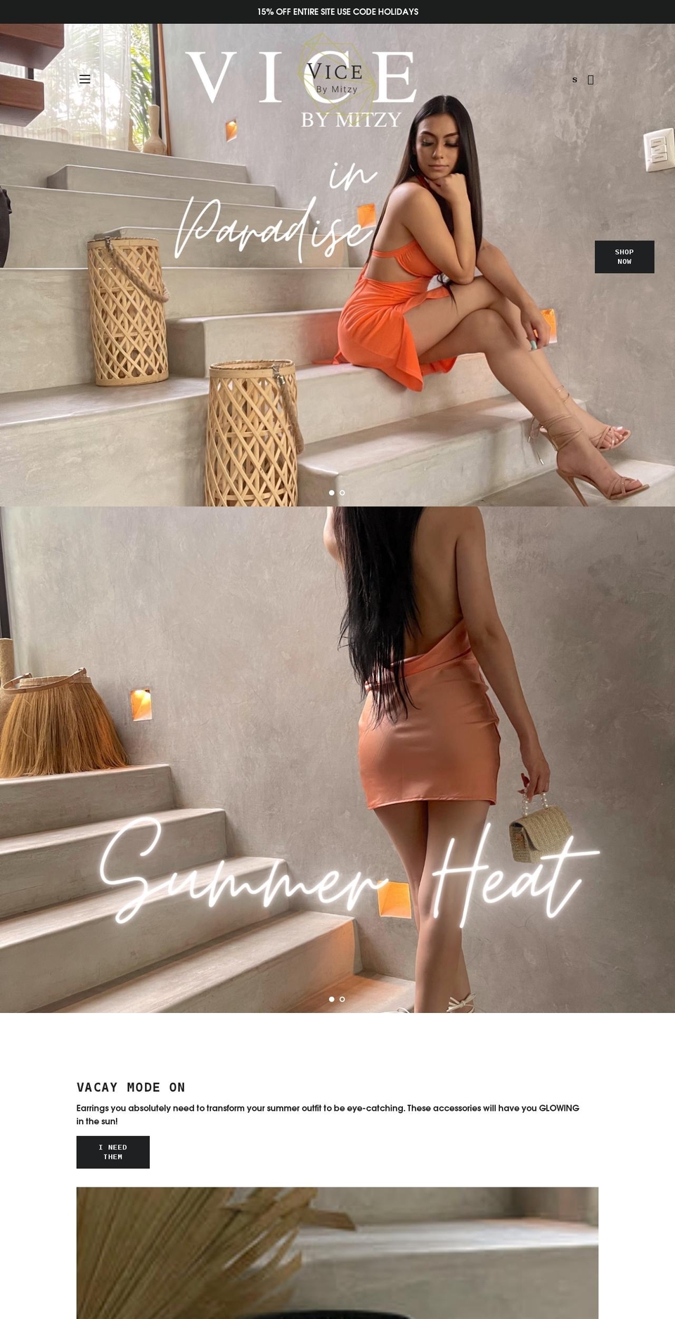 vicebymitzy.com shopify website screenshot
