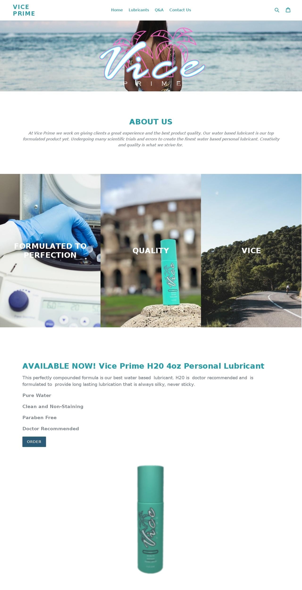 viceprime.com shopify website screenshot