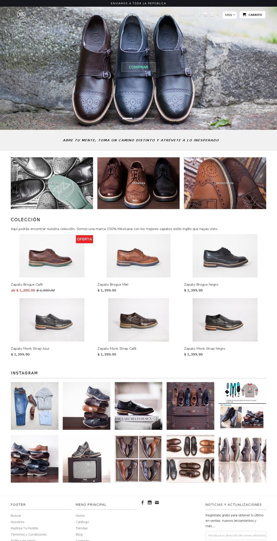 viceversaoriginal.com shopify website screenshot