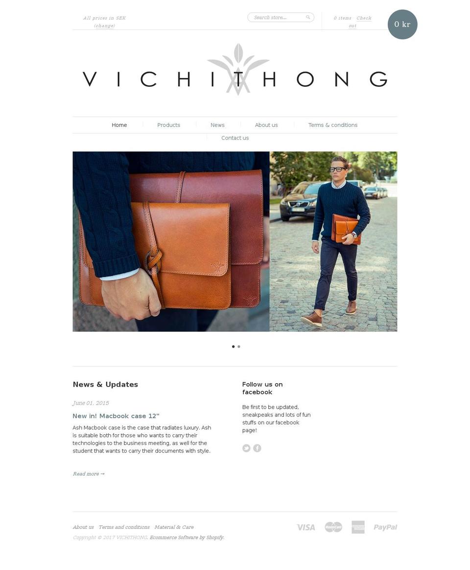 vichithong.com shopify website screenshot