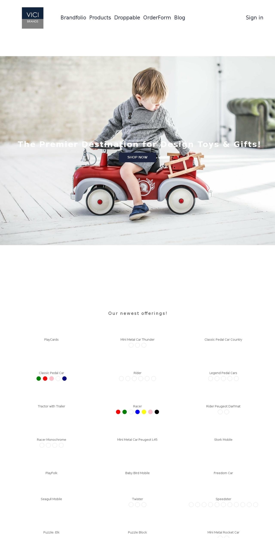 vicibrands.com shopify website screenshot