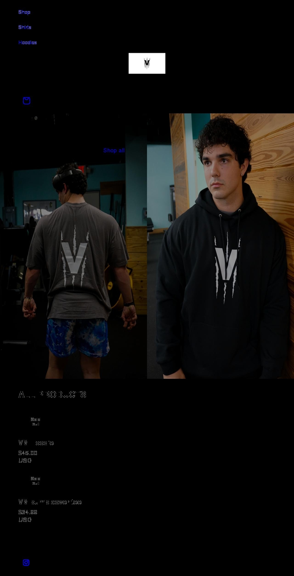 viciousmentality.com shopify website screenshot