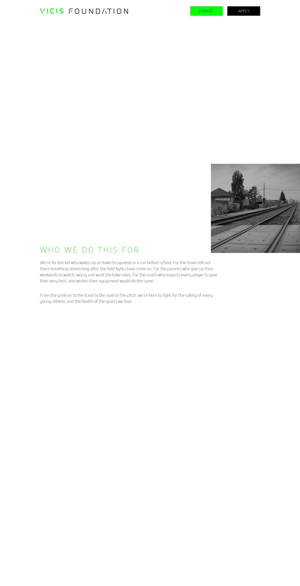 vicisfoundation.org shopify website screenshot