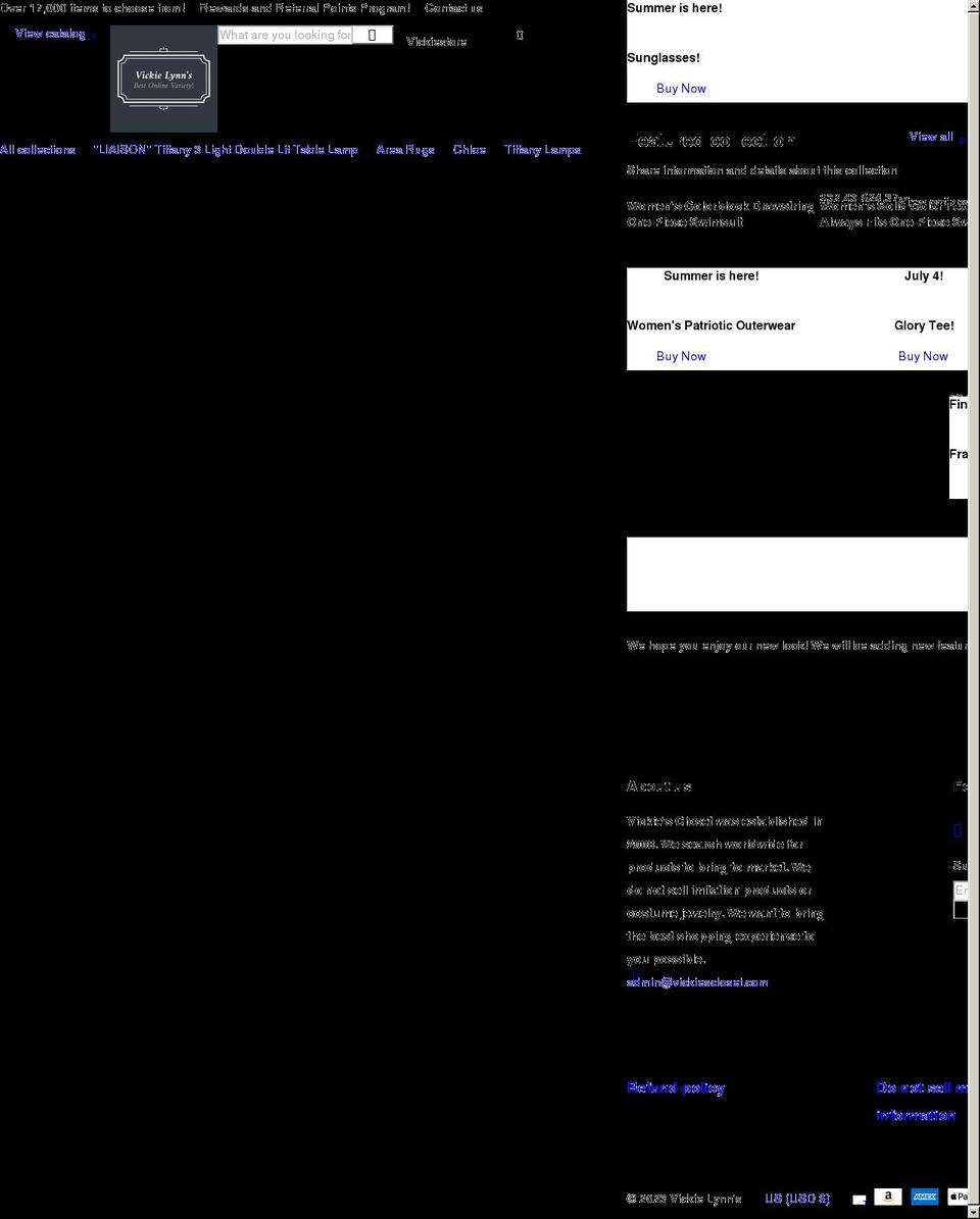 vickiescloset.myshopify.com shopify website screenshot