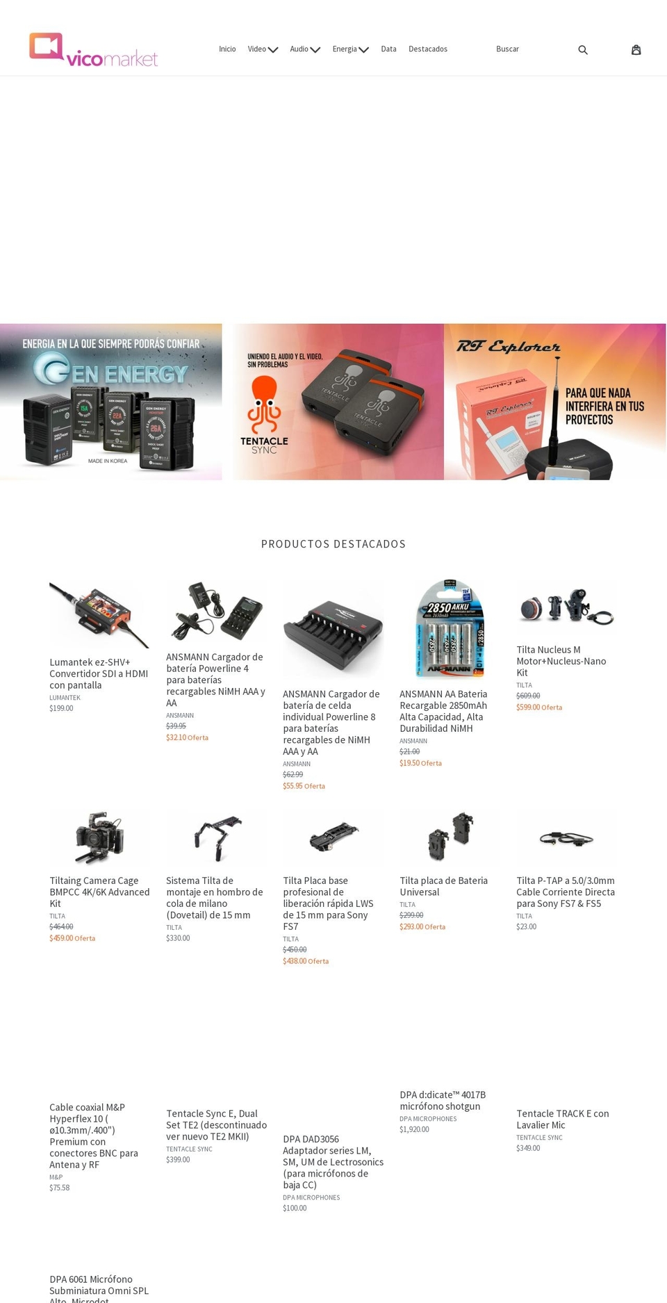 vicomarket.com shopify website screenshot