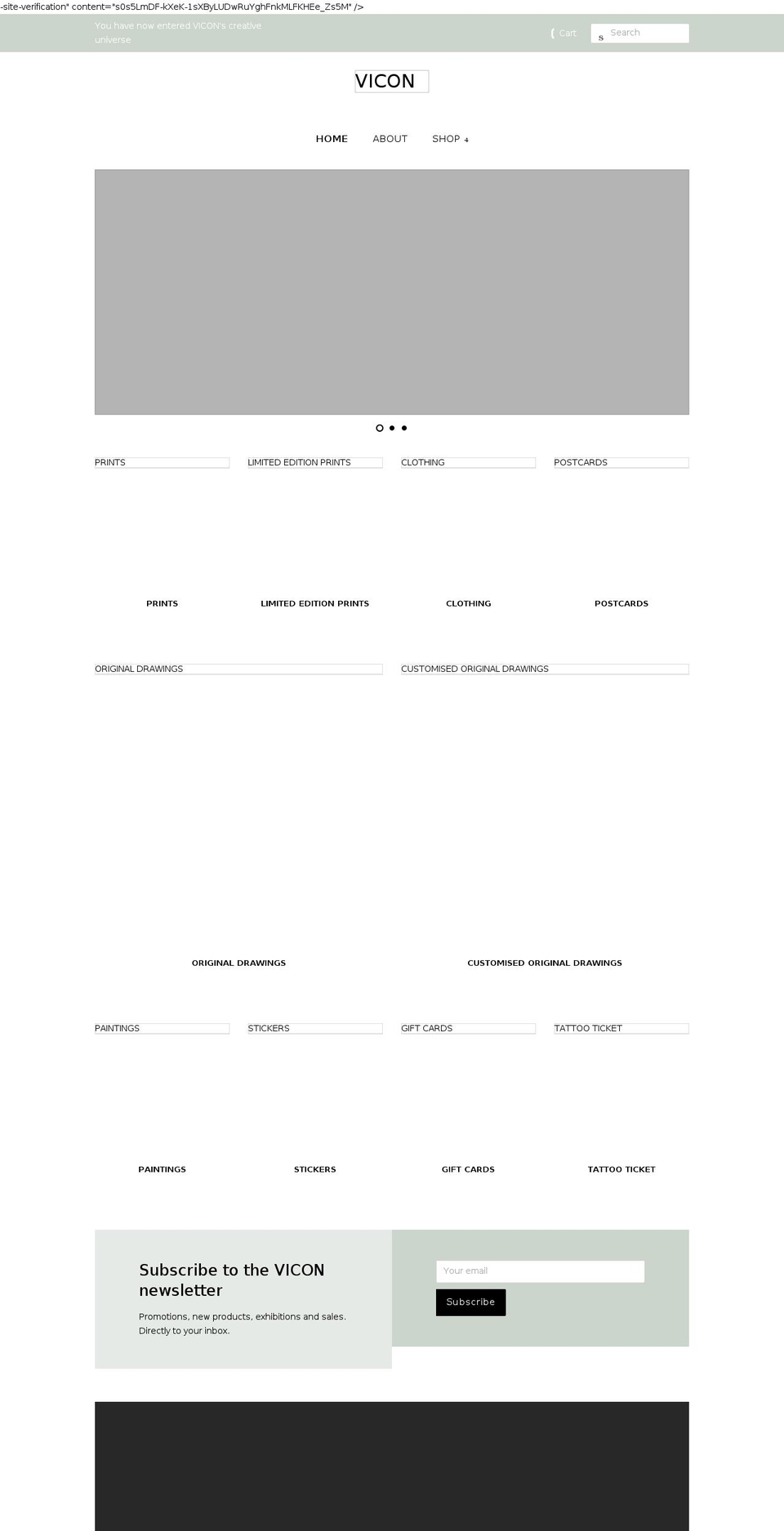 viconshop.com shopify website screenshot