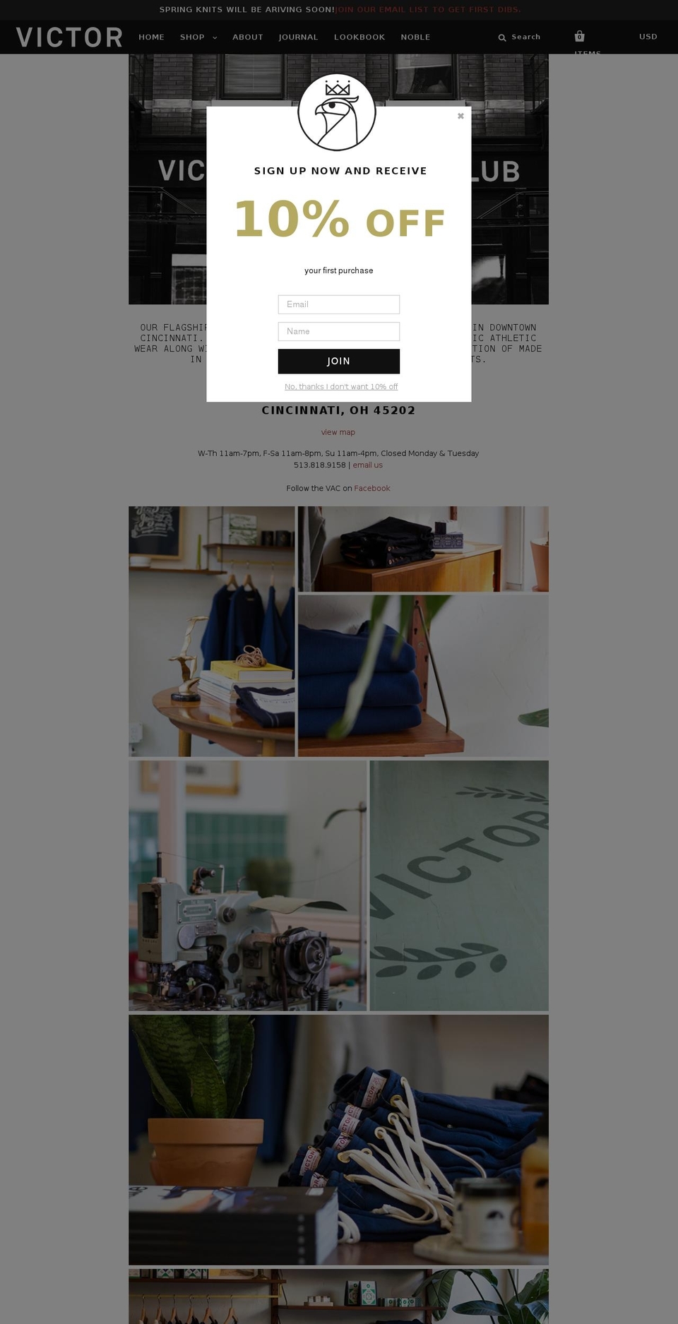 Victor Athletics - Pacific Theme Shopify theme site example victorathleticsclub.com